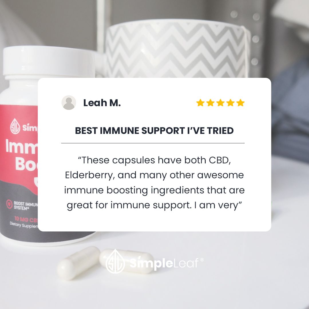 CBD With Purpose | #1 Organic CBD Capsules - Simple Leaf CBD